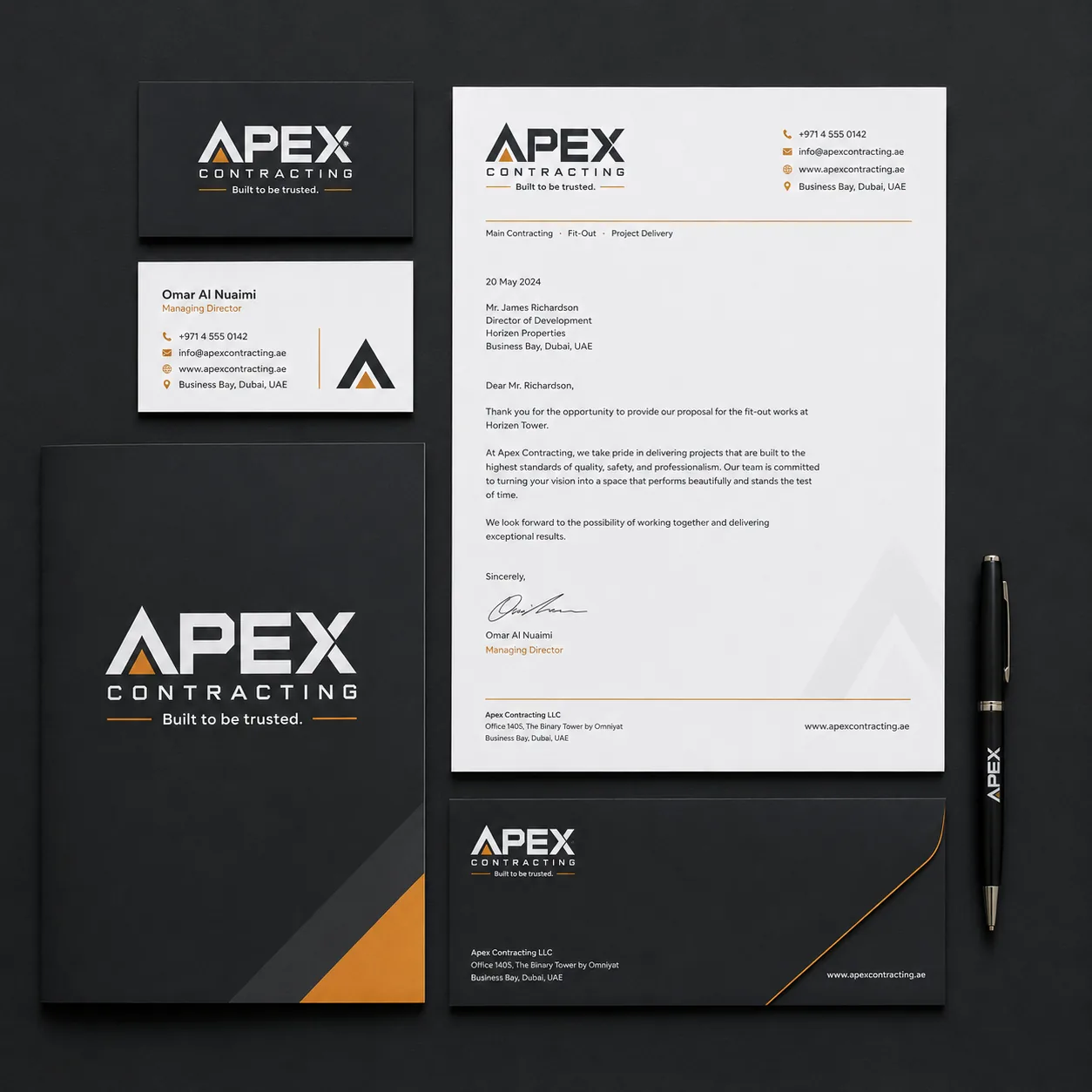 Logo, stationery and business cards