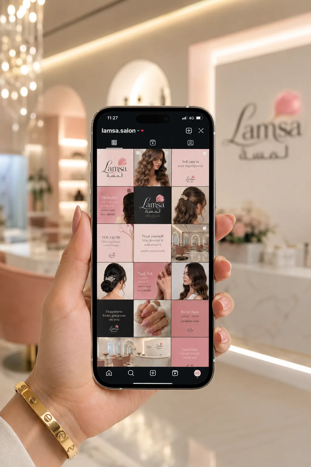 Instagram content system — Lamsa concept study