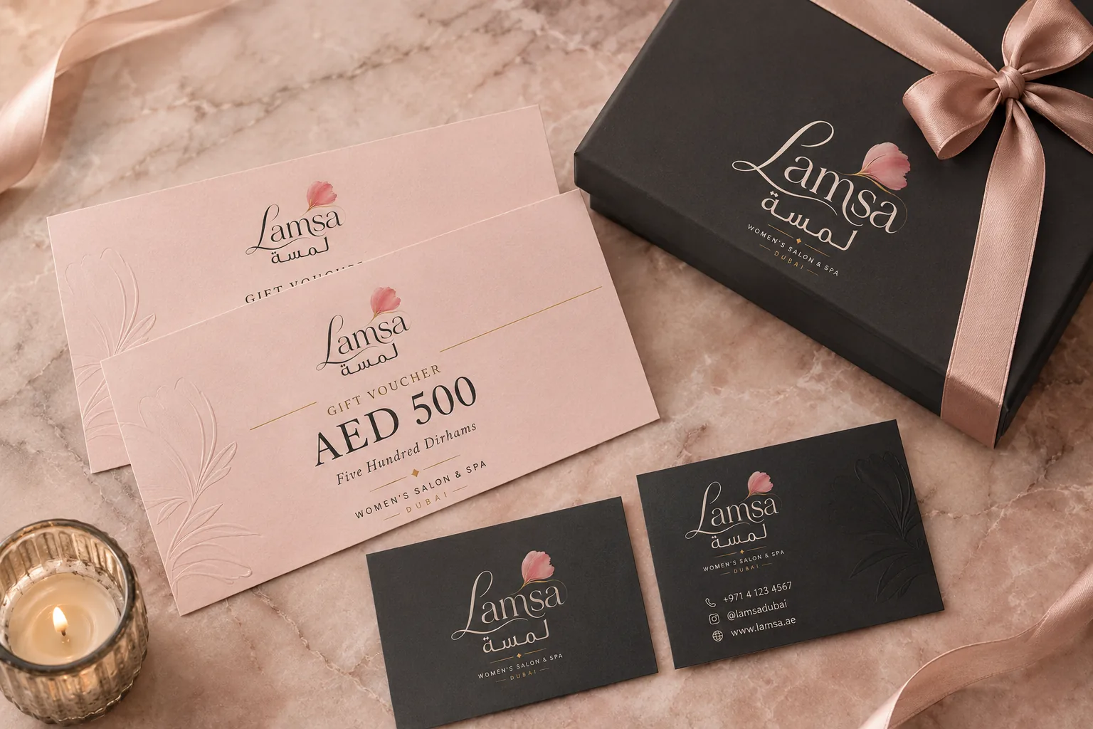Cards, vouchers & ribbon