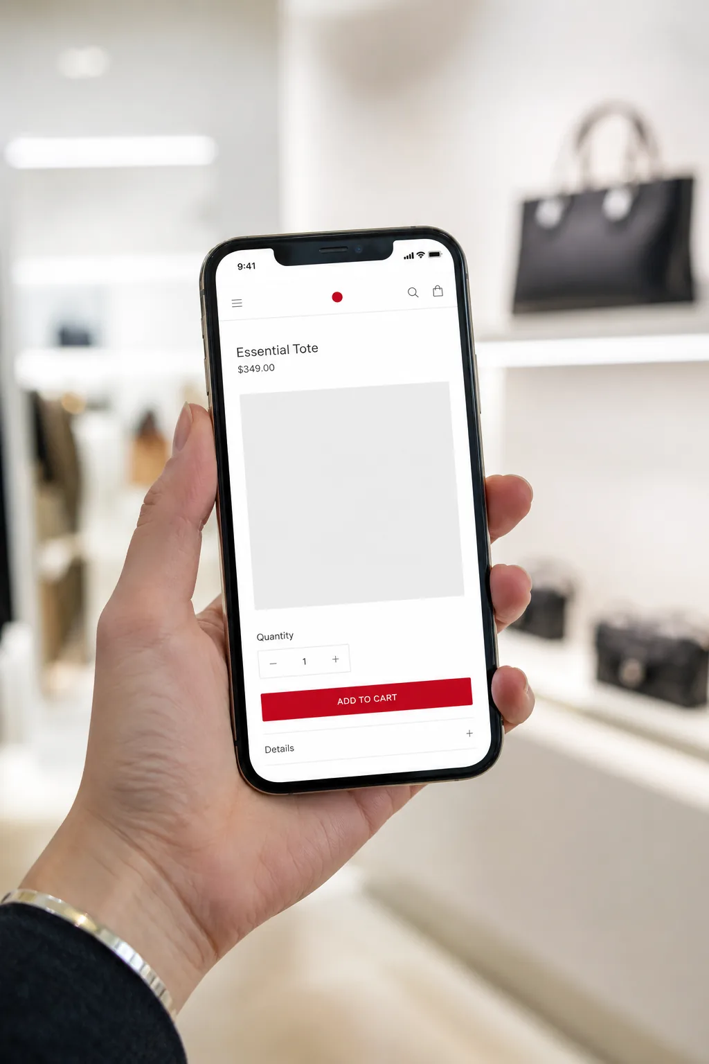 Product detail and cart flow