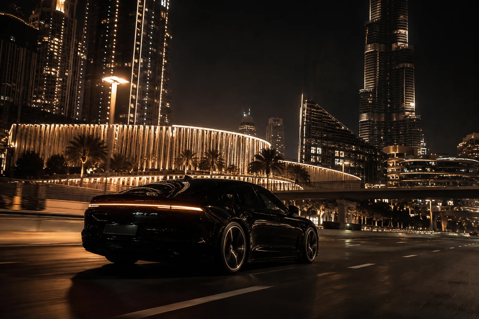 The city, after dark