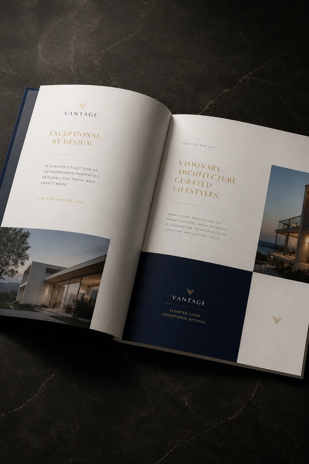 Residence brochure spreads